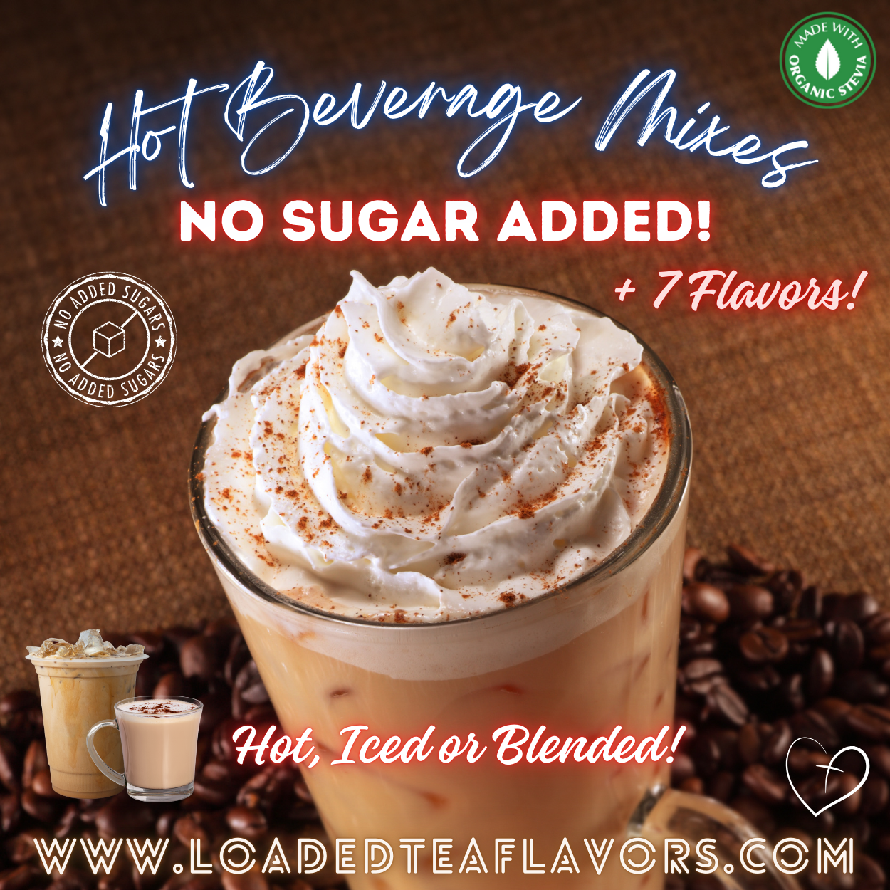 No Sugar Added Hot Drink Mixes ☕