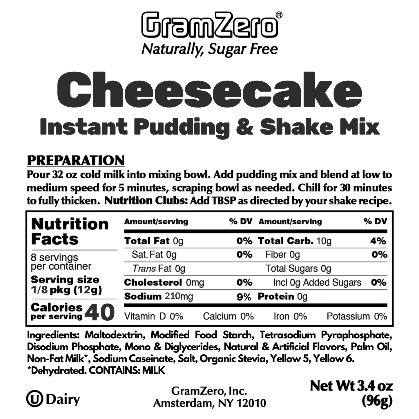 CHEESECAKE Low-Carb Pudding Mix 🍰 Protein Shake Flavoring