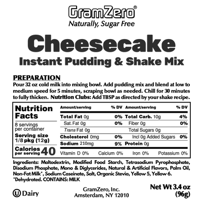 CHEESECAKE Low-Carb Pudding Mix 🍰 Protein Shake Flavoring