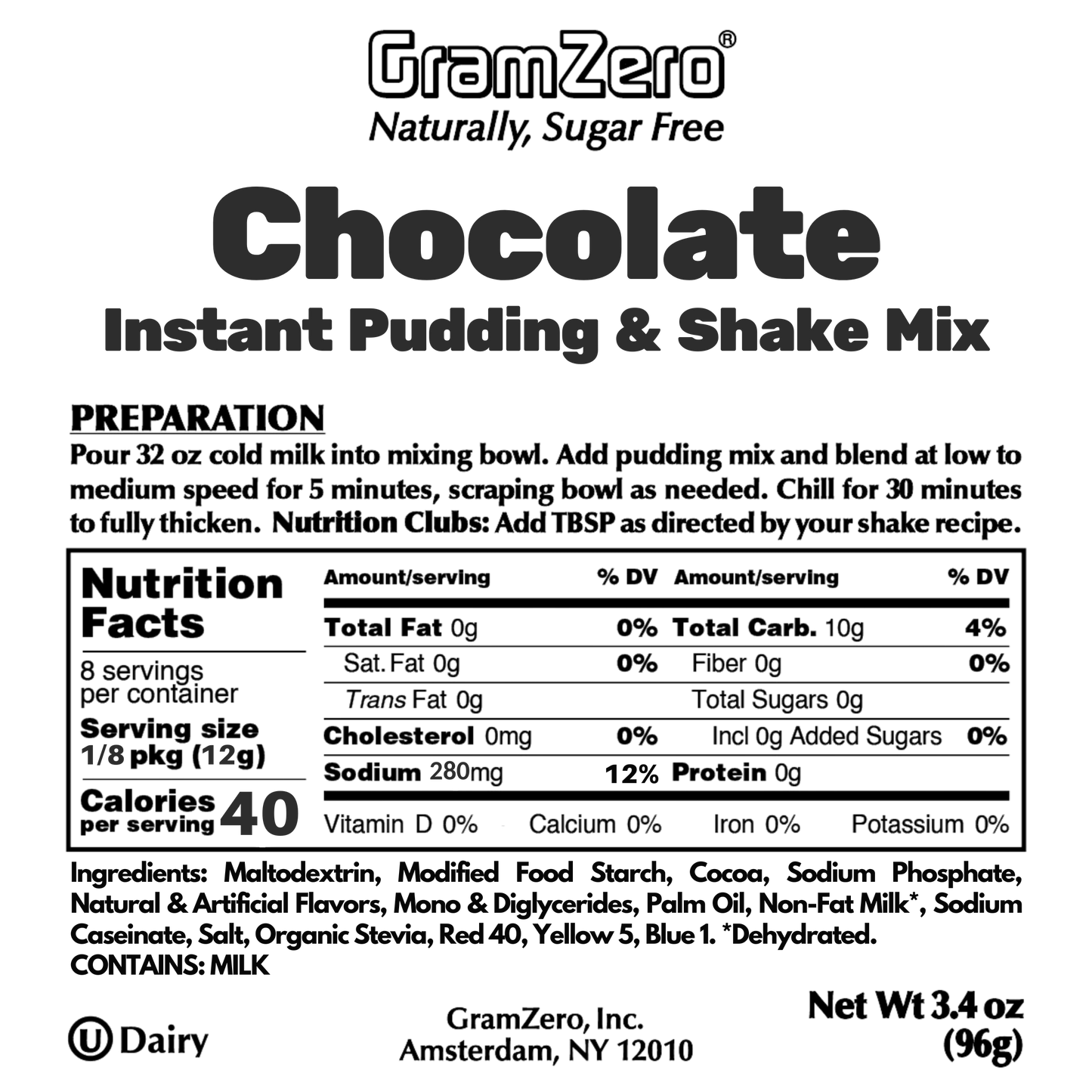 CHOCOLATE Low-Carb Pudding Mix 🍫 Protein Shake Flavoring