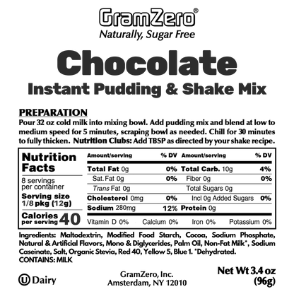 CHOCOLATE Low-Carb Pudding Mix 🍫 Protein Shake Flavoring