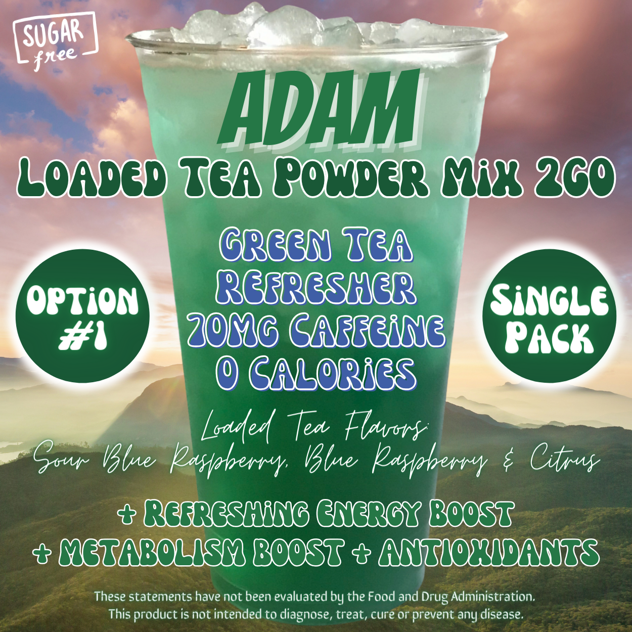 Adam: Loaded Tea Powder Mix 2GO Packets