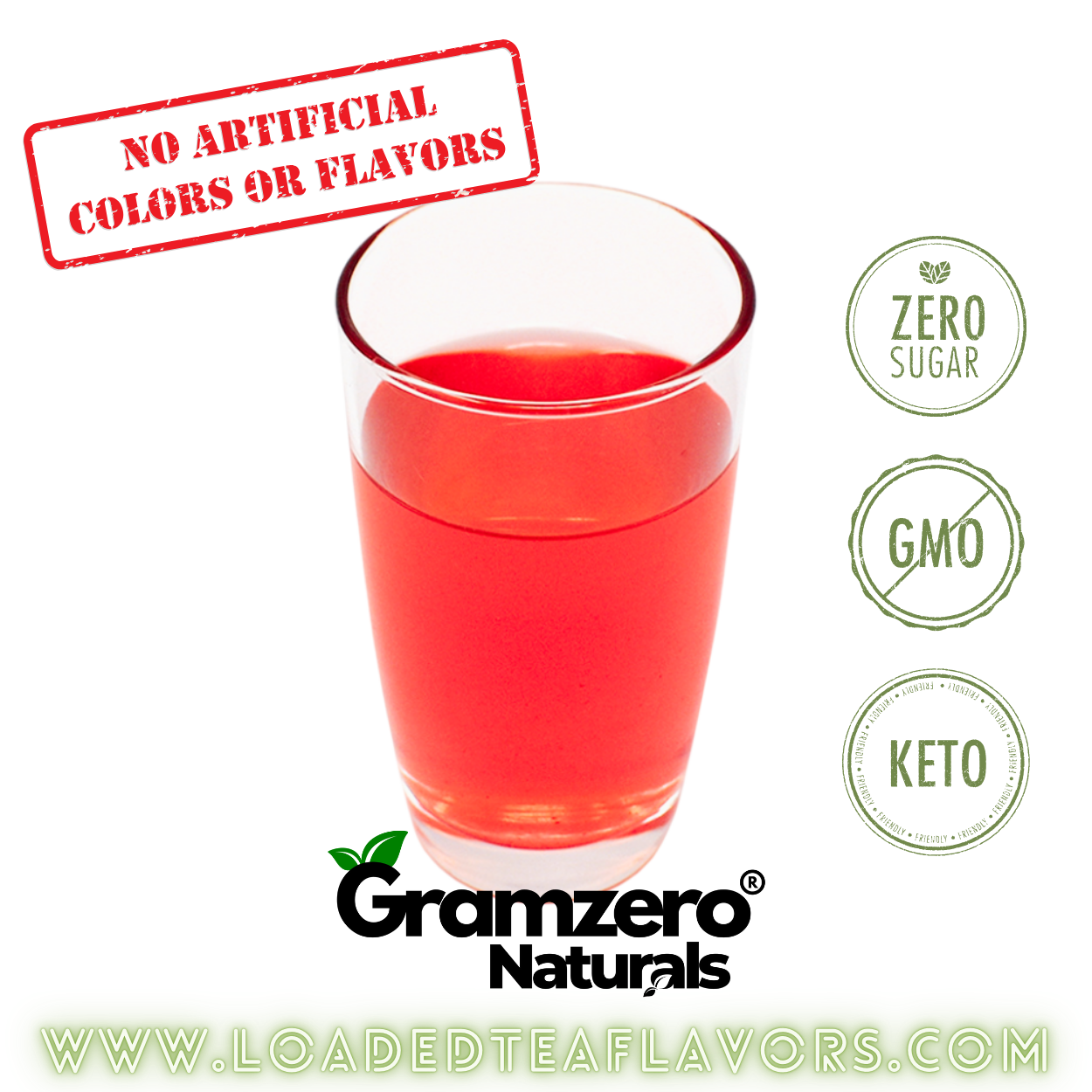 Tropical Punch GramZero All Natural Sugar Free Drink Mix Keto Friendly Non-GMO No Artificial Colors or Flavors