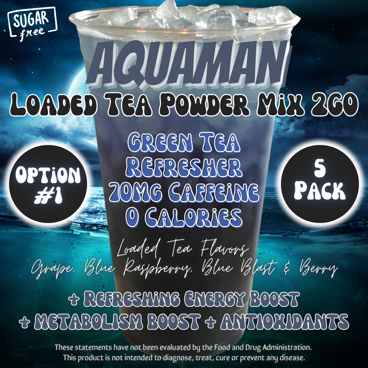 Aquaman: Loaded Tea Powder Mix 2GO Packets
