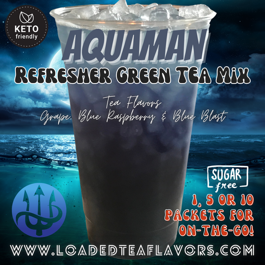 Aquaman: Refresher Green Tea Keto Beverage Powder 2GO Packets