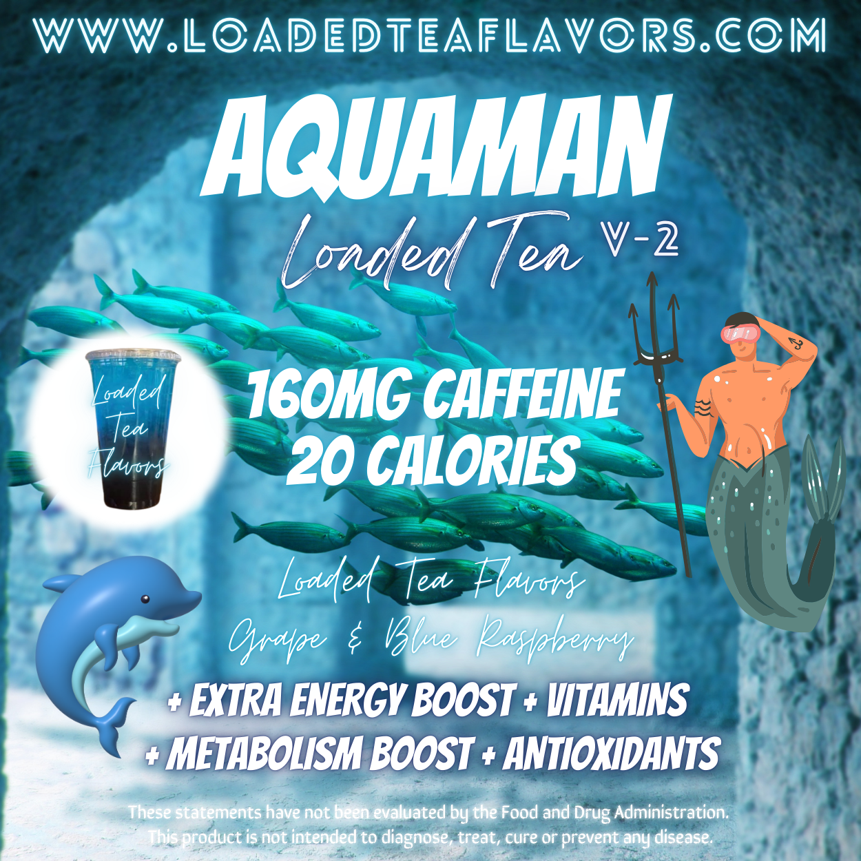 Aquaman V2 Flavored 🐬🔱 Loaded Tea Recipe