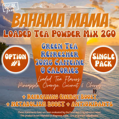 Bahama Mama: Loaded Tea Powder Mix 2GO Packets