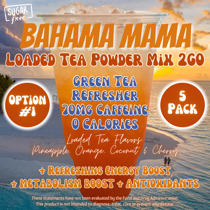 Bahama Mama: Loaded Tea Powder Mix 2GO Packets