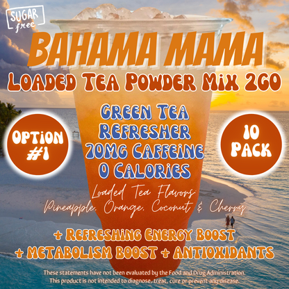 Bahama Mama: Loaded Tea Powder Mix 2GO Packets