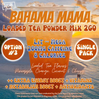 Bahama Mama: Loaded Tea Powder Mix 2GO Packets