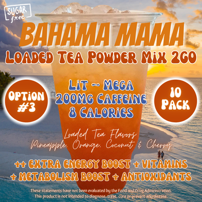 Bahama Mama: Loaded Tea Powder Mix 2GO Packets