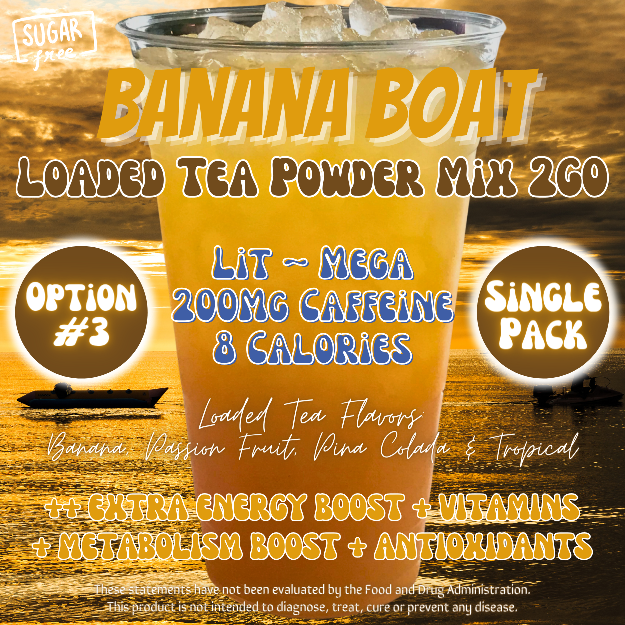 Banana Boat: Loaded Tea Powder Mix 2GO Packets