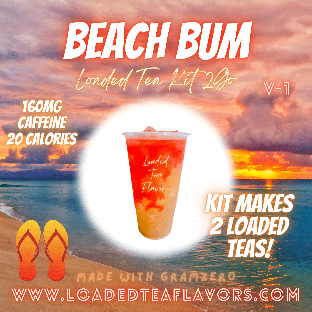 Beach Bum Loaded Tea Kit Make Loaded Teas At Home To Go Energy Drink