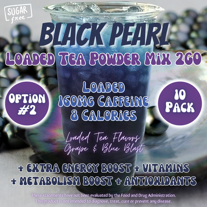 Black Pearl: Loaded Tea Powder Mix 2GO Packets