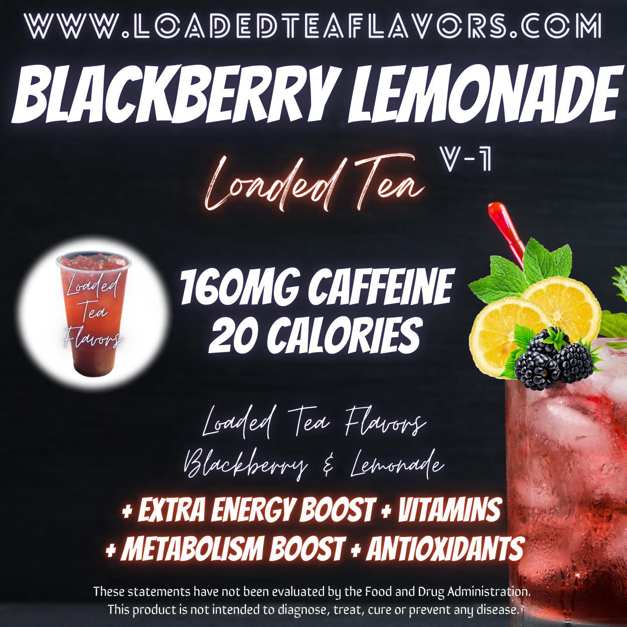 Blackberry Lemonade Flavored 💜🍋 Loaded Tea Recipe