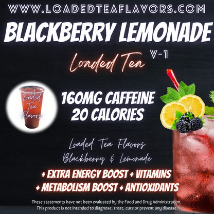 Blackberry Lemonade Flavored 💜🍋 Loaded Tea Recipe