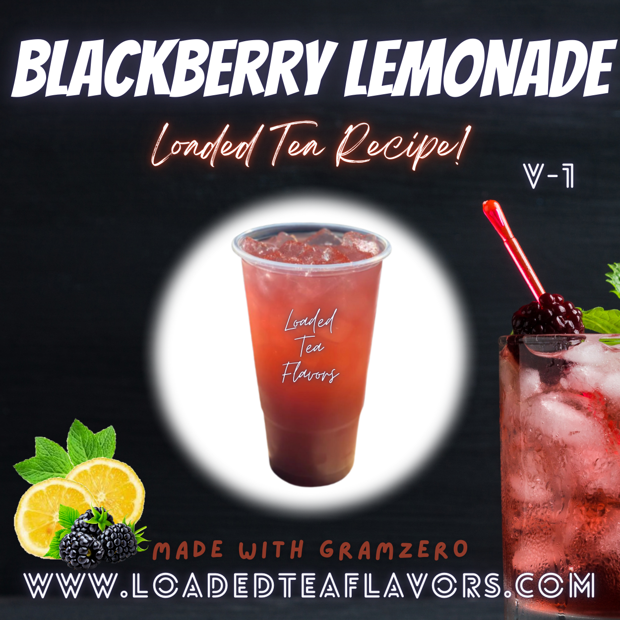 Blackberry Lemonade Herbalife Loaded Tea Recipes for Making Loaded Teas at Home Energy Tea DIY