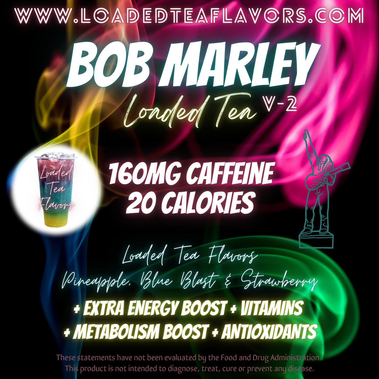 Bob Marley V2 Herbalife Loaded Tea Recipe to Make DIY Loaded Teas at Home Vitamin Lit Mega Tea Energy Drink