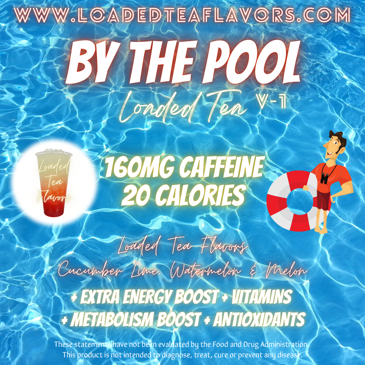 By The Pool Herbalife Loaded Tea Recipe to Make DIY Loaded Teas at Home Vitamin Lit Mega Tea Energy Drink