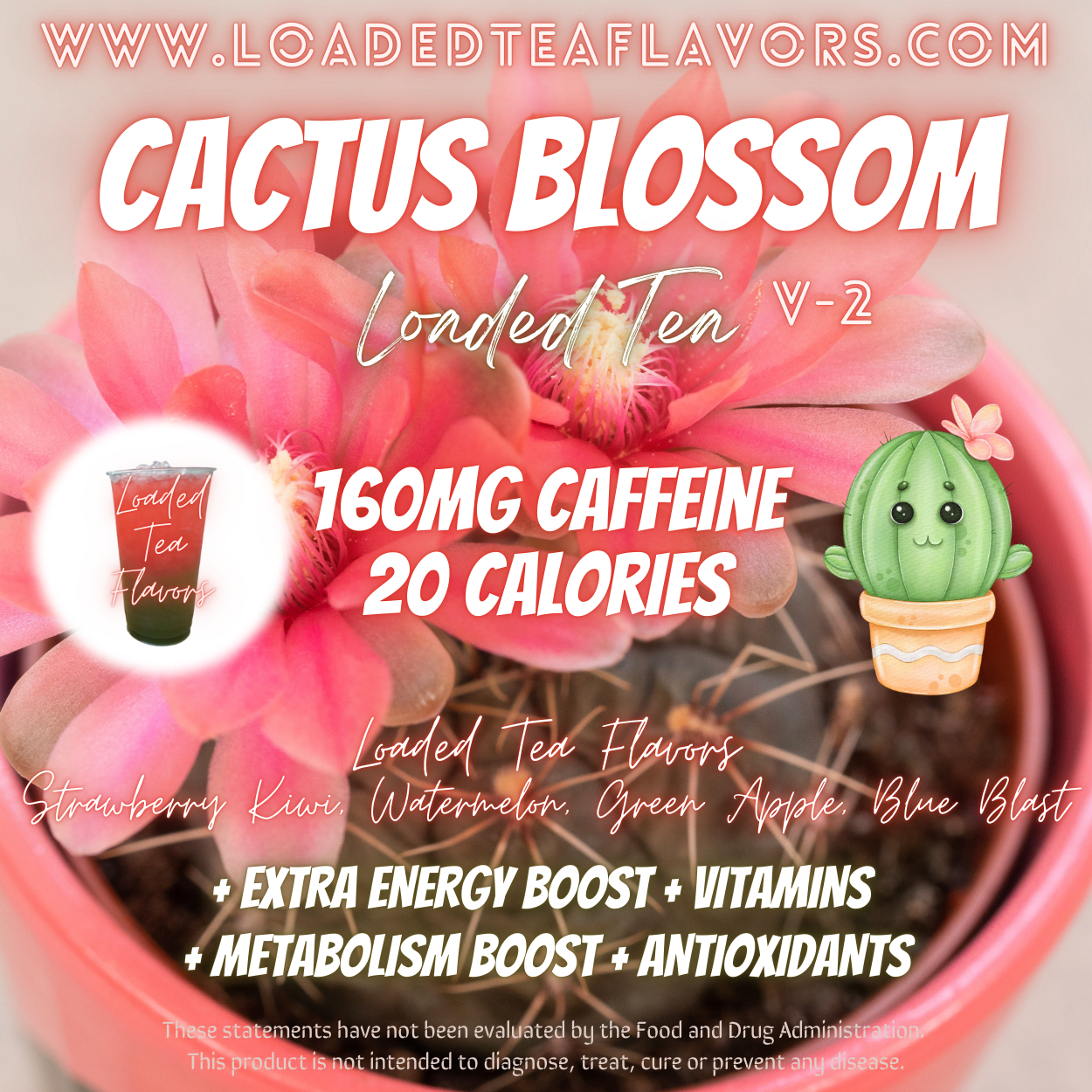 Cactus Blossom Herbalife Loaded Tea Recipe to Make DIY Loaded Teas at Home Vitamin Lit Mega Tea Energy Drink