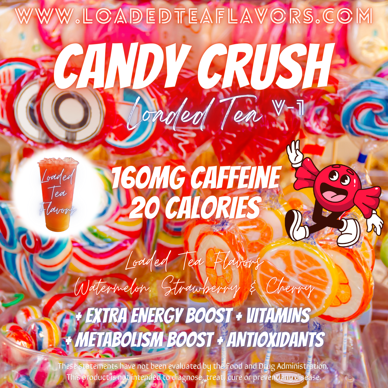 Candy Crush Herbalife Loaded Tea Recipe to Make DIY Loaded Teas at Home Vitamin Lit Mega Tea Energy Drink