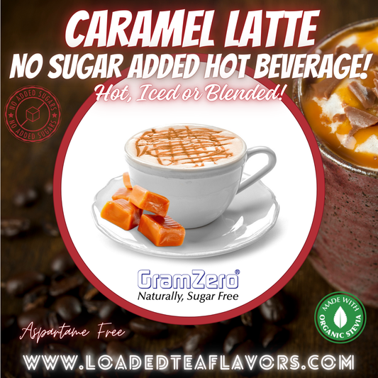 CARAMEL LATTE ☕ No Sugar Added | Instant Stevia Hot Beverage Mix