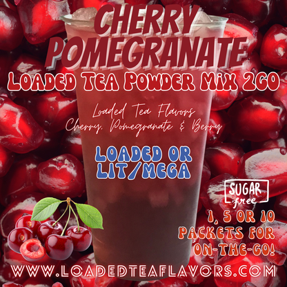 Cherry Pomegranate: Loaded Tea Mix 2GO Packets