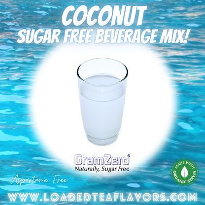 Coconut Sugar Free Beverage Mix Loaded Tea Flavoring Aspartame Free Drink GramZero