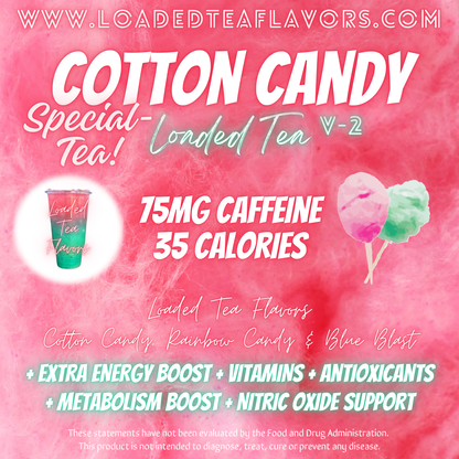 Cotton Candy V2 Flavored 🍬 Specialty Loaded Tea Recipe