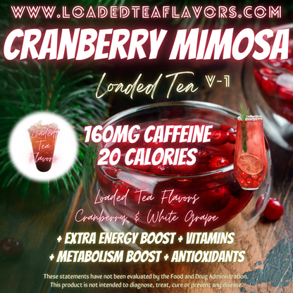 Cranberry Mimosa Flavored 🍾 Loaded Tea Recipe