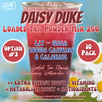 Daisy Duke: Loaded Tea Powder Mix 2GO Packets