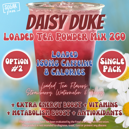 Daisy Duke: Loaded Tea Powder Mix 2GO Packets