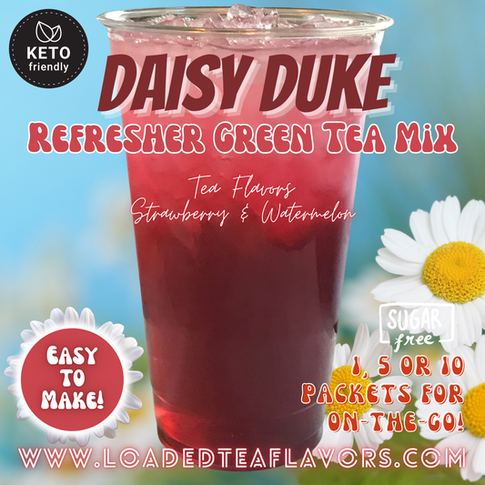 Daisy Duke: Refresher Green Tea Keto Beverage Powder 2GO Packets