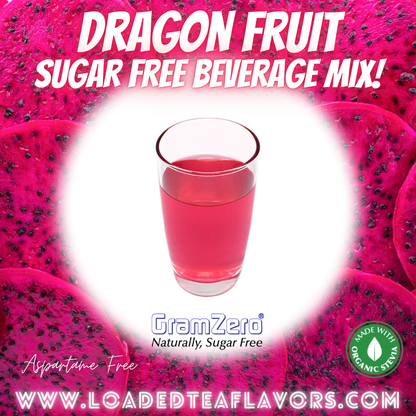 Dragon Fruit Sugar Free Beverage Mix Loaded Tea Flavoring Aspartame Free Drink GramZero