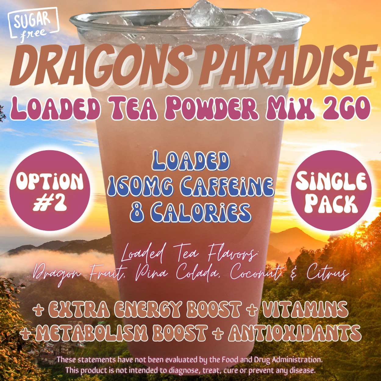 Dragons Paradise: Loaded Tea Powder Mix 2GO Packets