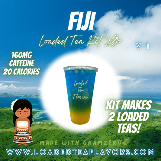 FIji Loaded Tea Kit Make Loaded Teas At Home To Go Energy Drink