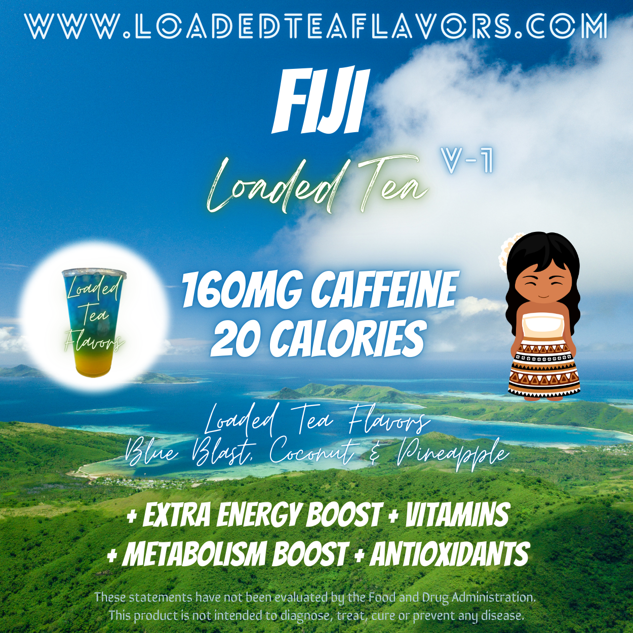 Fiji Herbalife Loaded Tea Recipe to Make DIY Loaded Teas at Home Vitamin Lit Mega Tea Energy Drink