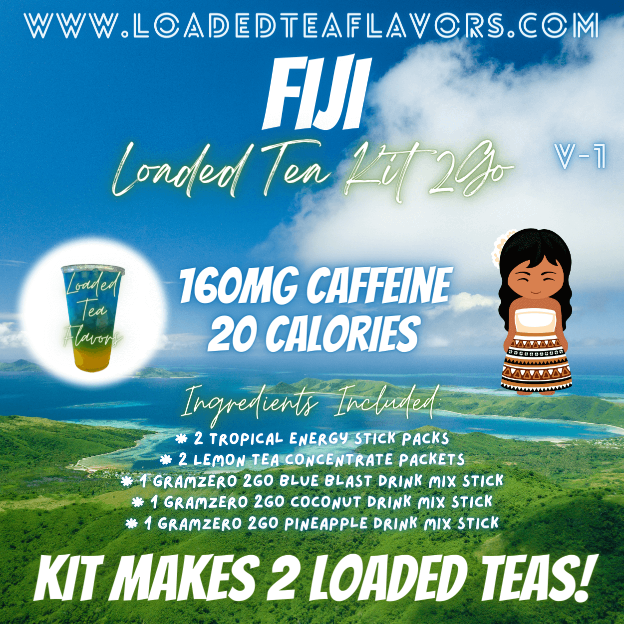 Fiji Ingredients to Make Loaded Teas at Home DIY Loaded Tea Kit