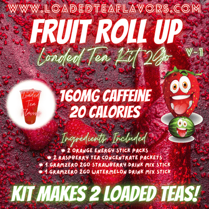 Fruit Roll Up Ingredients to Make Loaded Teas at Home DIY Loaded Tea Kit