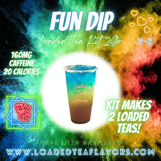 Fun Dip Loaded Tea Kit Make Loaded Teas At Home To Go Energy Drink