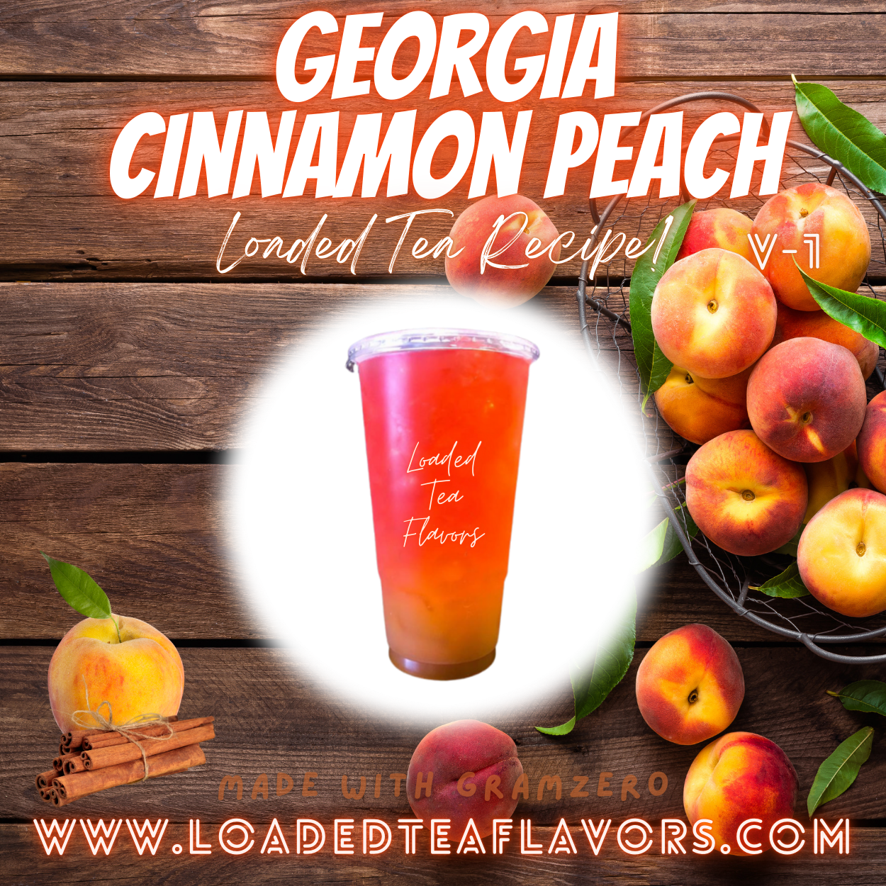 Georgia Cinnamon Peach Herbalife Loaded Tea Recipes for Making Loaded Teas at Home Energy Tea DIY