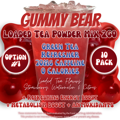 Gummy Bear: Loaded Tea Powder Mix 2GO Packets