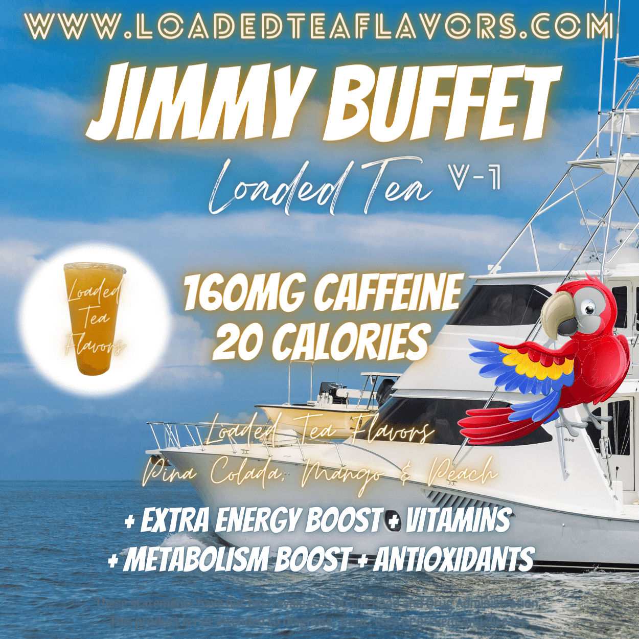 Jimmy Buffet Flavored 🦜 Loaded Tea Recipe