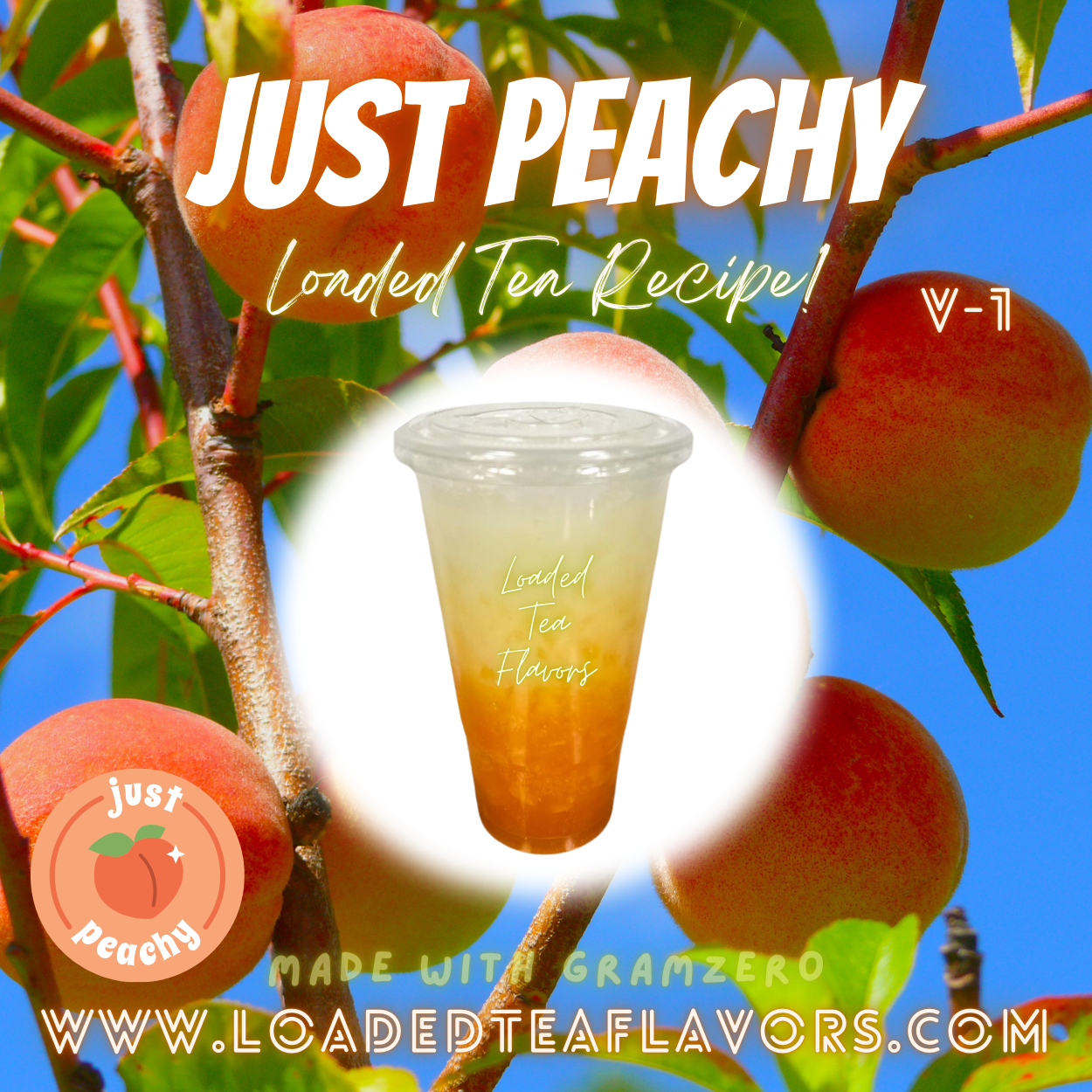 Just Peachy Flavored 🍑 Loaded Tea Recipe