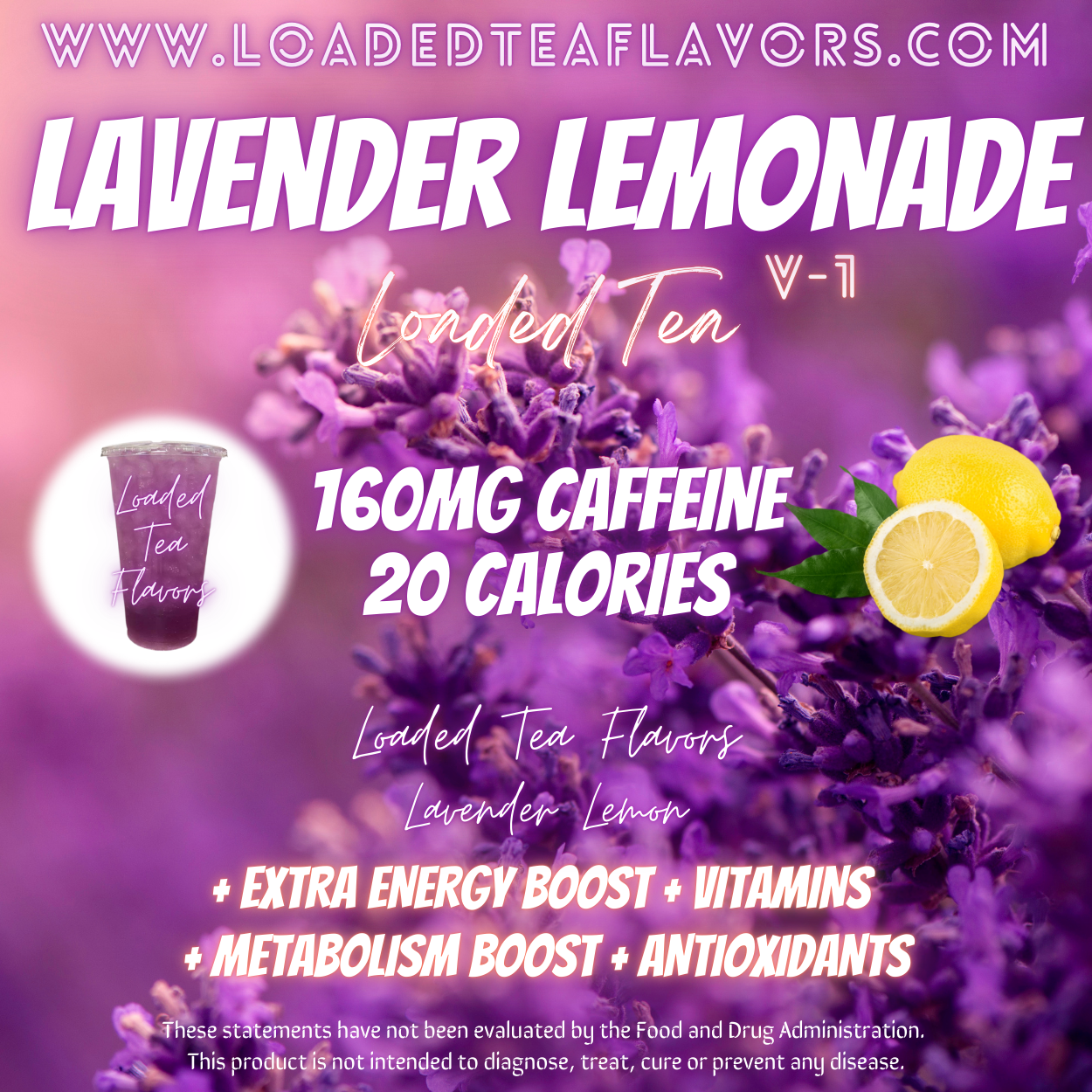 Lavender Lemonade Herbalife Loaded Tea Recipe to Make DIY Loaded Teas at Home Vitamin Lit Mega Tea Energy Drink