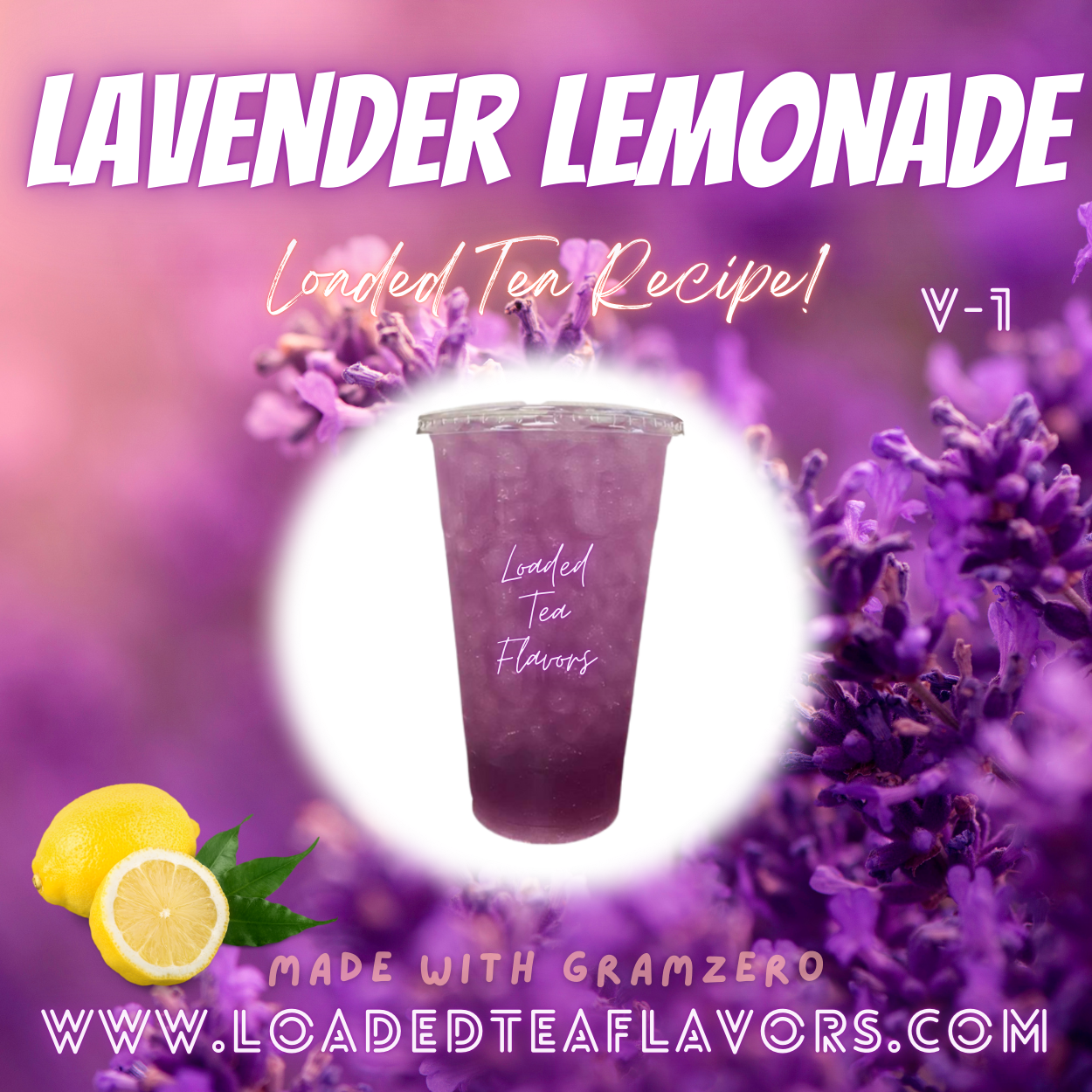 Lavender Lemonade Herbalife Loaded Tea Recipes for Making Loaded Teas at Home Energy Tea DIY