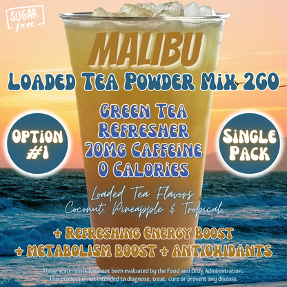 Malibu: Loaded Tea Powder Mix 2GO Packets