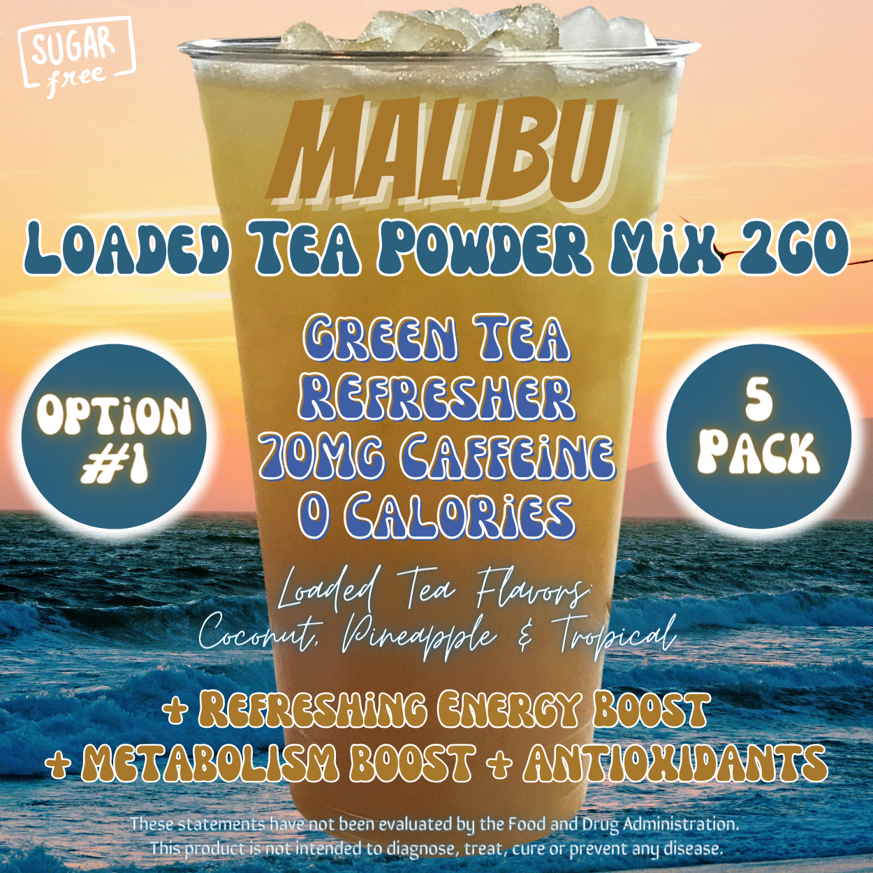 Malibu: Loaded Tea Powder Mix 2GO Packets