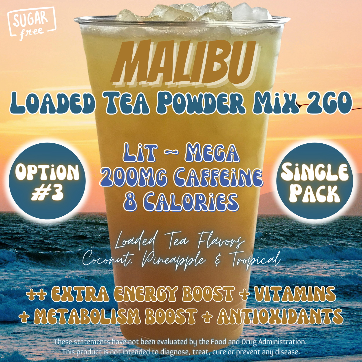 Malibu: Loaded Tea Powder Mix 2GO Packets