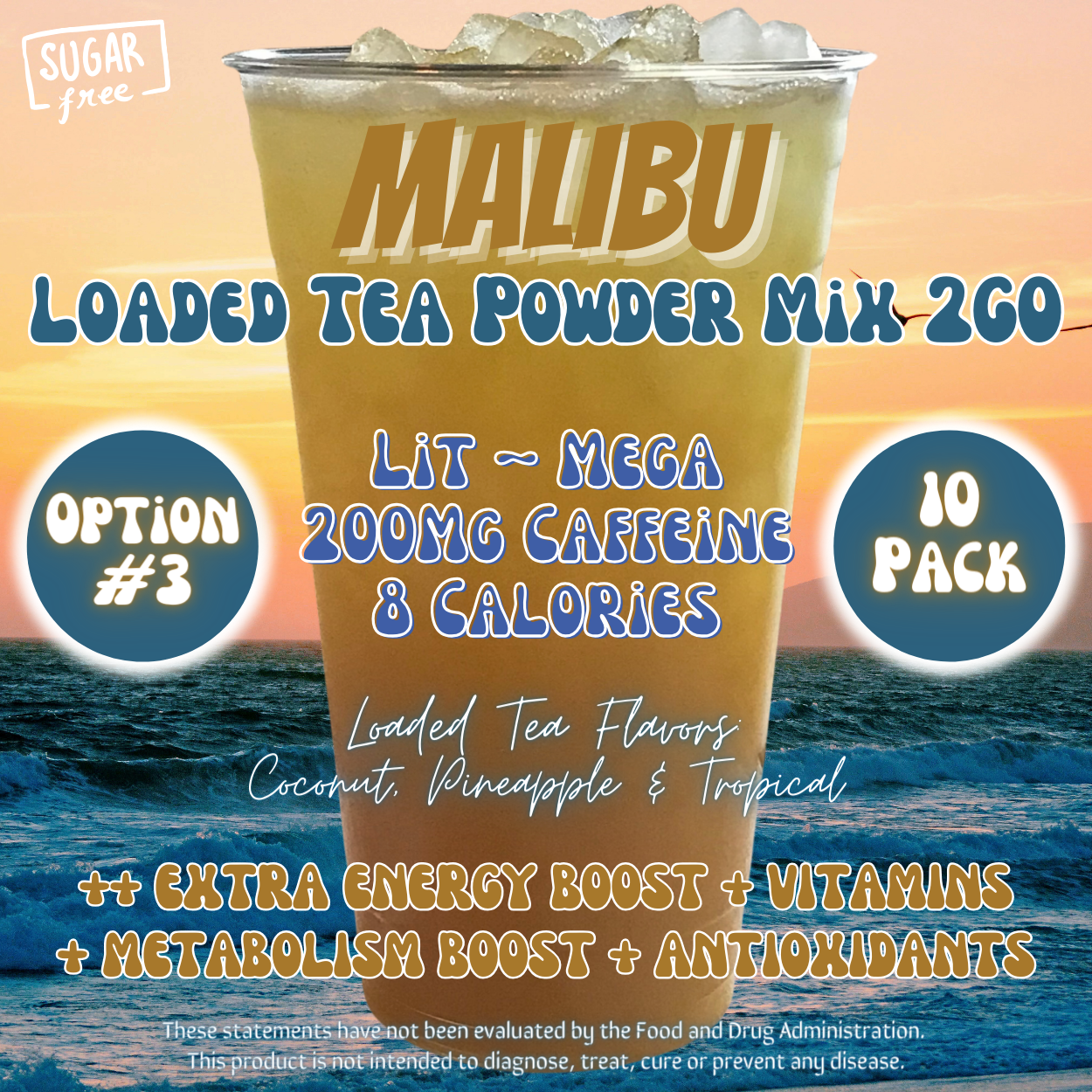 Malibu: Loaded Tea Powder Mix 2GO Packets